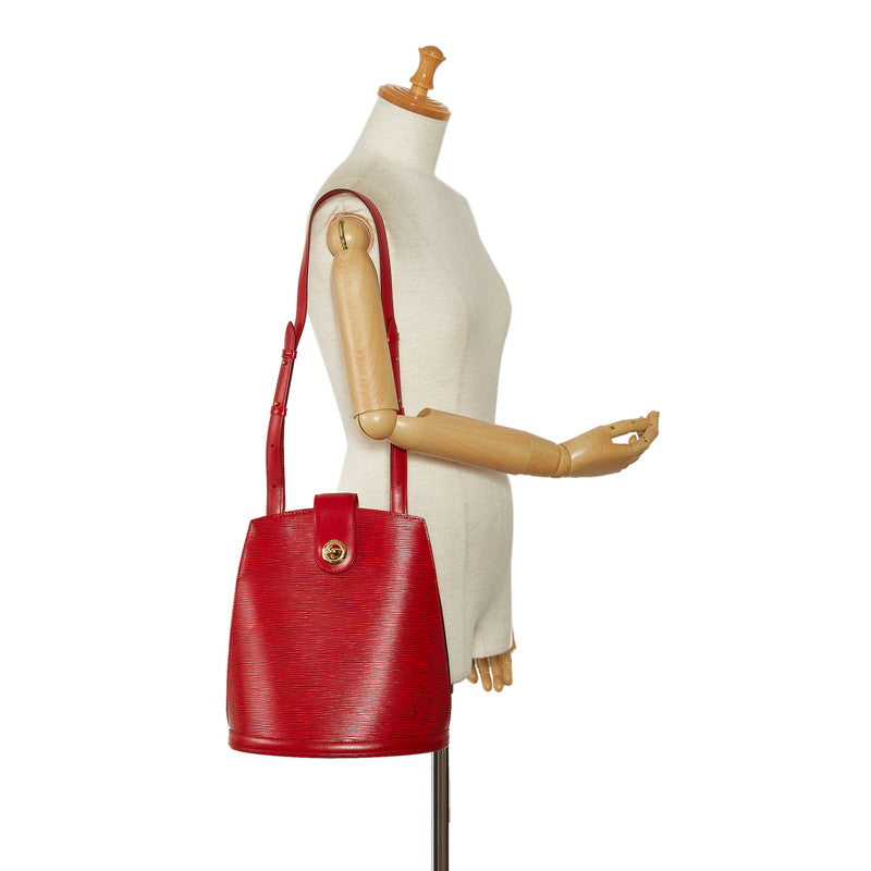 Louis Vuitton Epi Clooney Shoulder Bag M52257 Castilian Red Leather  Louis Vuitton