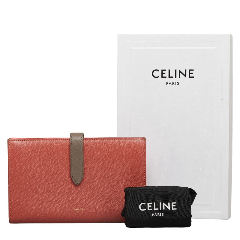 Celine Rage Wallet Long Wallet Vial Colorful Pink Gr Leather  Celine