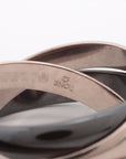 Cartier Trinity Ring 750 (WG)  Ceramic 6.8g 51 EVA