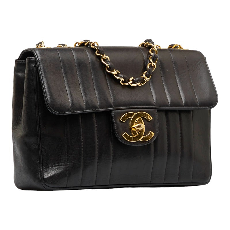 Chanel Mademoiselle Decacoco 30 Chain houlder Bag Black  Lady Chanel