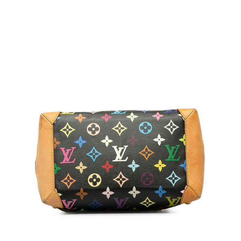 Louis Vuitton Monogram Multicolor M40048 Handbag PVC/Laser Noir Black