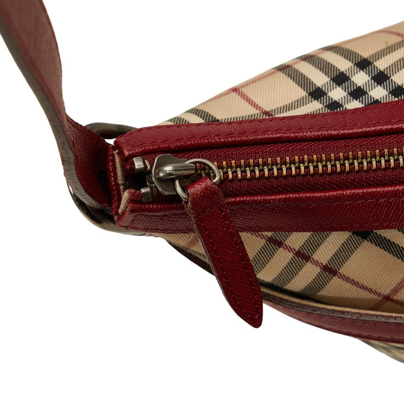 Burberry New Check  Bag Beige Multicolor Canvas Leather  BURBERRY