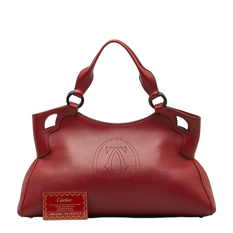 Cartier Cartier Masterline Handbags Leather Red
