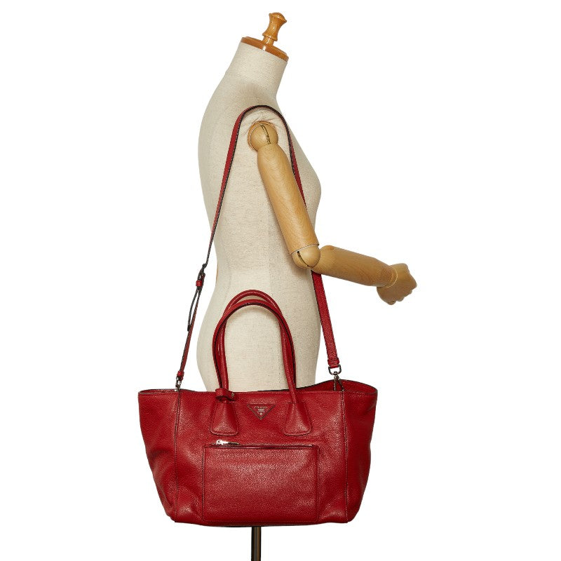 PRADA PRADA BN2795 Handbags Leather Red