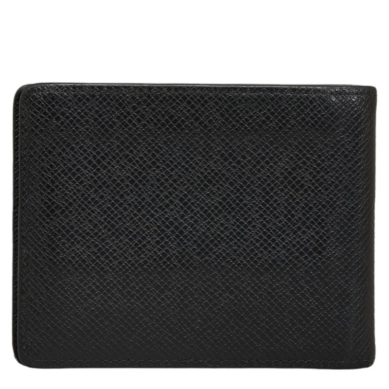 Louis Vuitton Tiger Portfolio Panz Twin Folded Wallet M62978 Wars Black Leather Lady Louis Vuitton
