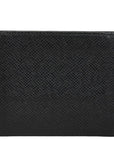Louis Vuitton Tiger Portfolio Panz Twin Folded Wallet M62978 Wars Black Leather Lady Louis Vuitton