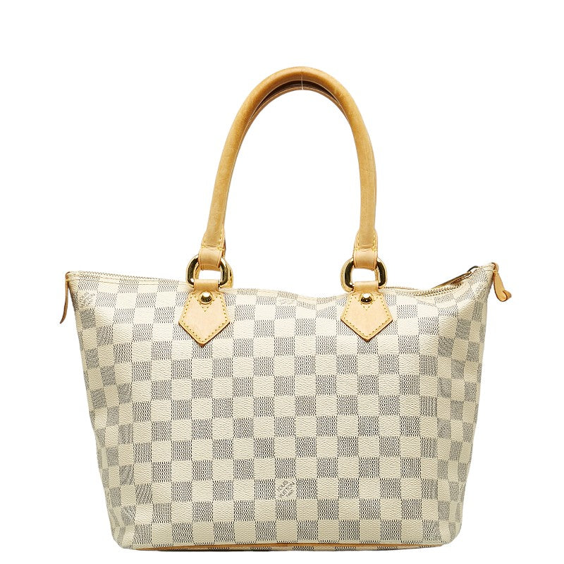 Louis Vuitton Saleya PM Tote Handbag Damier Azur N51186 White