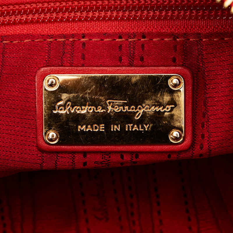 Salvatore Ferragamo Salvatore Ferragamo Gantiini Handbags Leather Red 's Eyes