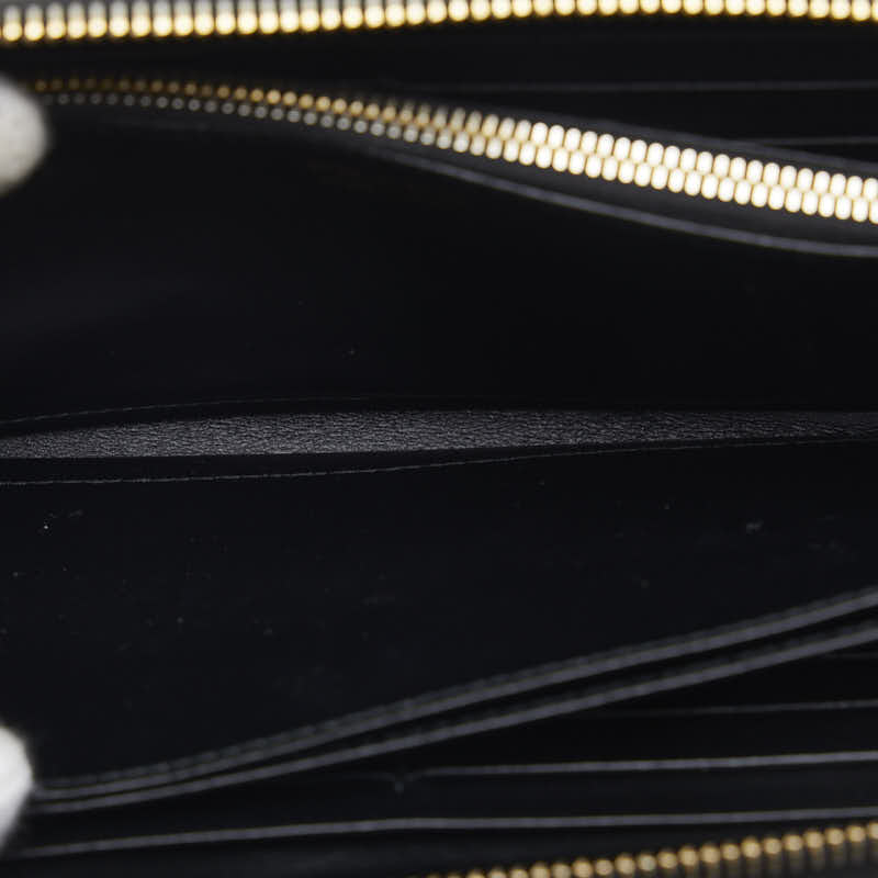 PRADA Long Zip Wallet in Nylon Leather Black Ladies