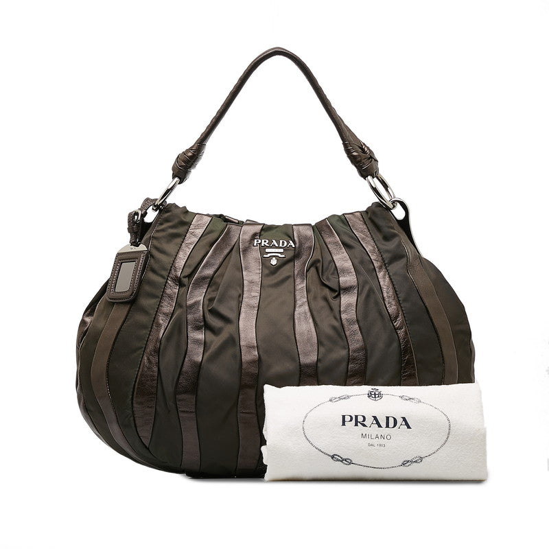 Prada One-Shoulder Bag Brown Leather  Prada