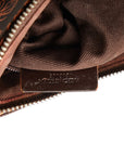 LOEWE Anagram Crossbody Bag in Canvas Leather Brown
