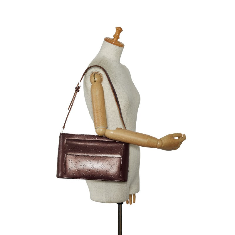 Louis Vuitton Monogram Mat M55126 Shoulder Bag Leather Violet Paraply  Paraply