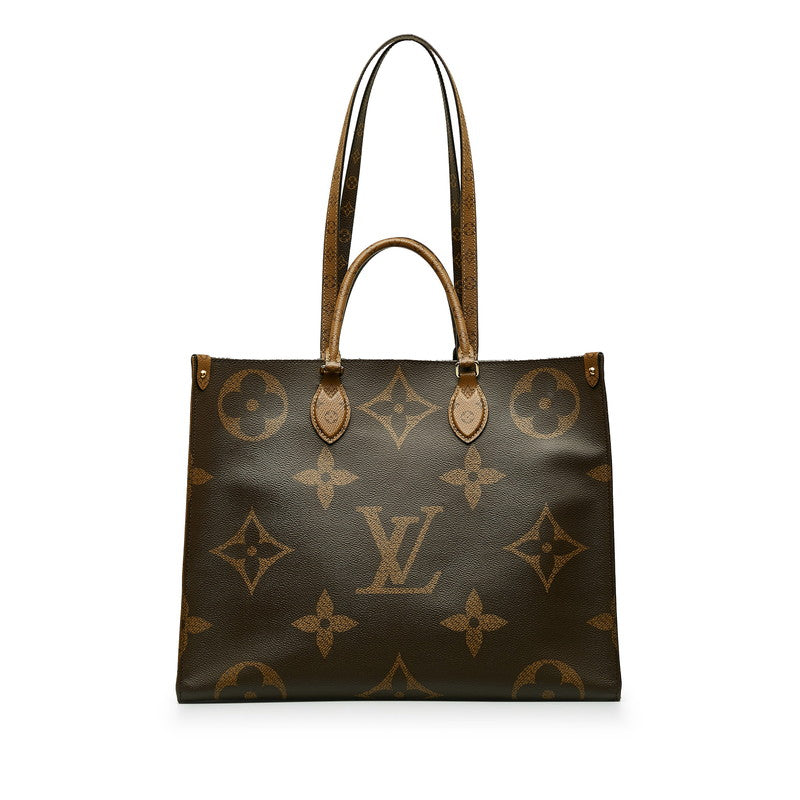 Louis Vuitton Monogram Giant Reverse Onzagor GM Handbag Shoulder Bag 2WAY M45320 Brown PVC Leather  Louis Vuitton