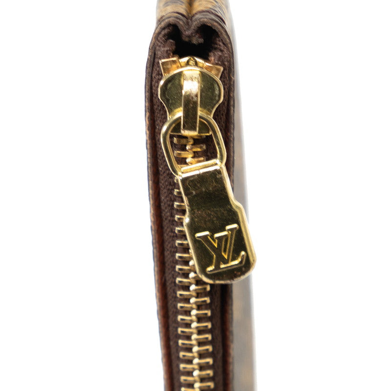 Louis Vuitton Monogram Pocket Crane Coin Case Keycase M62650 Brown PVC Leather Lady Louis Vuitton