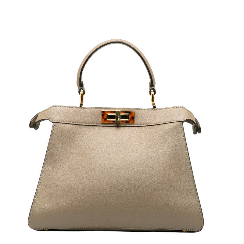 Fendi Peekaboo Medium Handbag Shoulder Bag 2WAY 8BN321 Leather