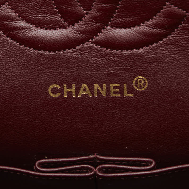 Chanel Matrases 25 雙翻蓋鏈條包 黑色皮革 Chanel