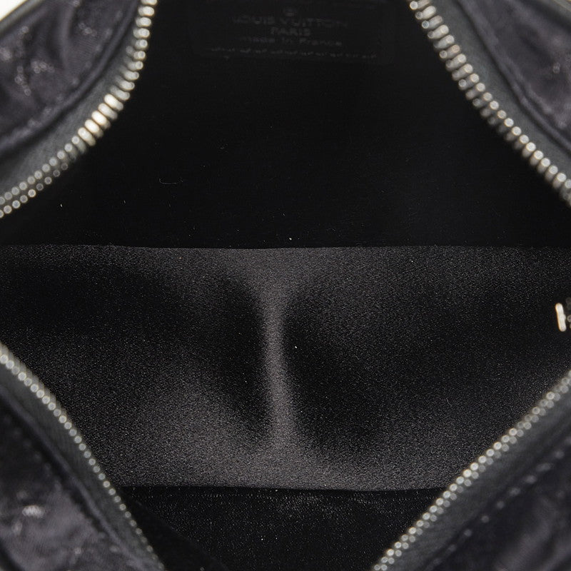 Louis Vuitton Monogram Saten Little Brown Handbag Mini Handbag M92142 Noir Black Saten Leather  Louis Vuitton