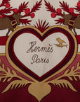 Hermes Carré 90 Decoupages Decoupage Whole carf Wine Red Multicolor Silk  Hermes