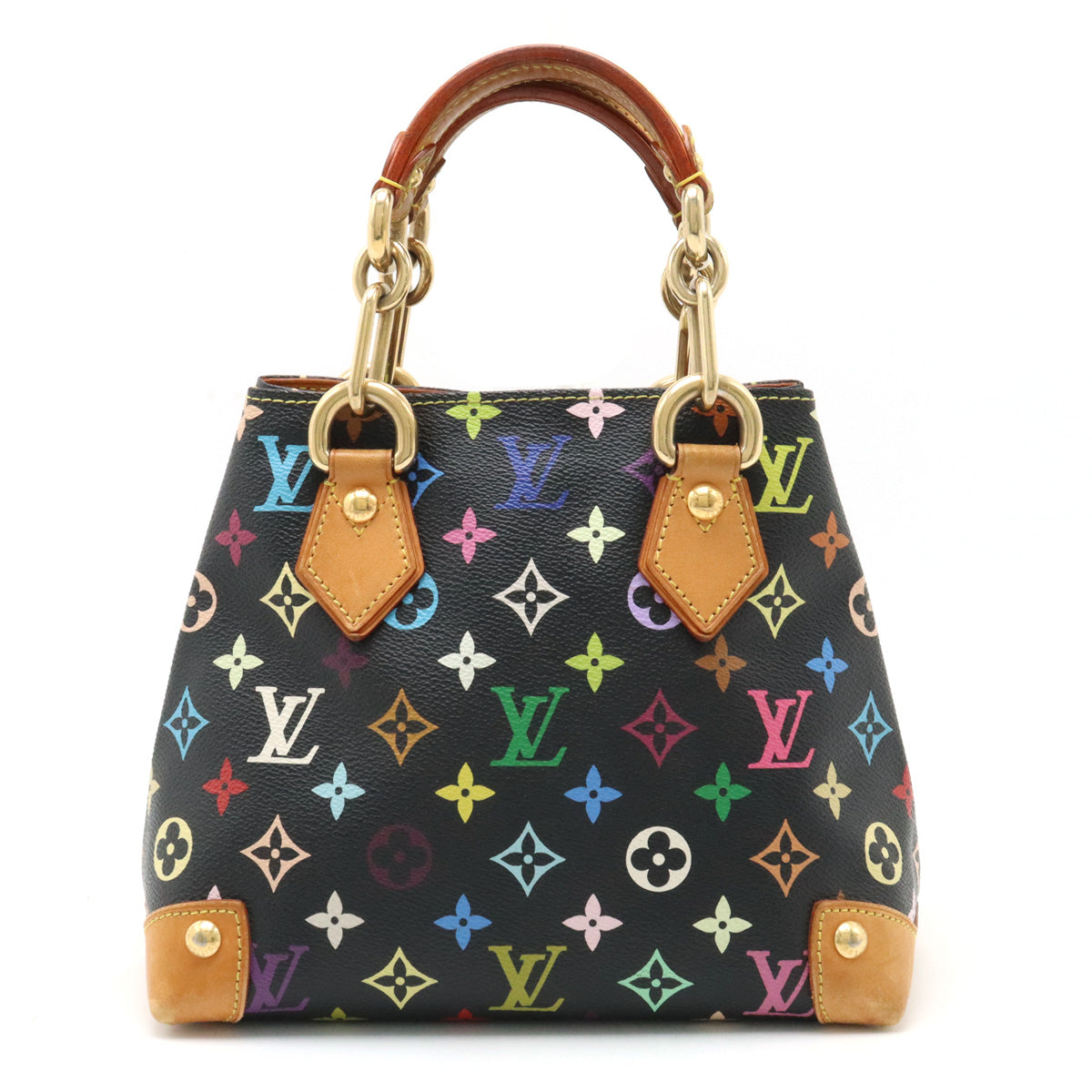 Louis Vuitton Monogram Multicolor Audra Handbag Black Black M40048