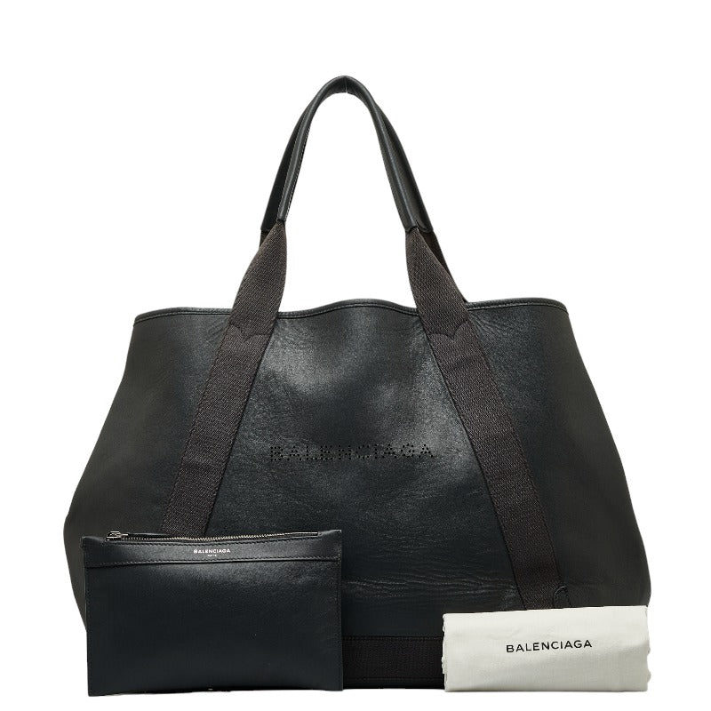 BALENCIAGA Cabas M Tote Shopper in Leather Grey 339936