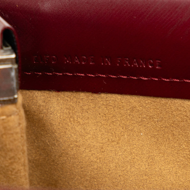 Cartier Masterline Trinity Handbag Wine Red Leather  Cartier Luxury
