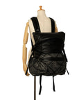 Bottega Veneta Backpack Rucksack Black Leather Ladies