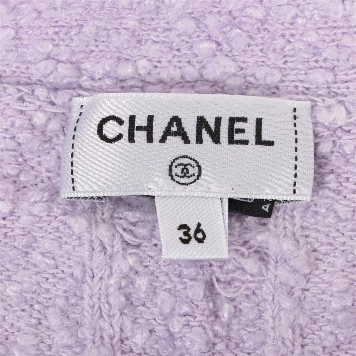 Chanel P72 Cotton x Leion Cardigan 36  Pearl Lion Button