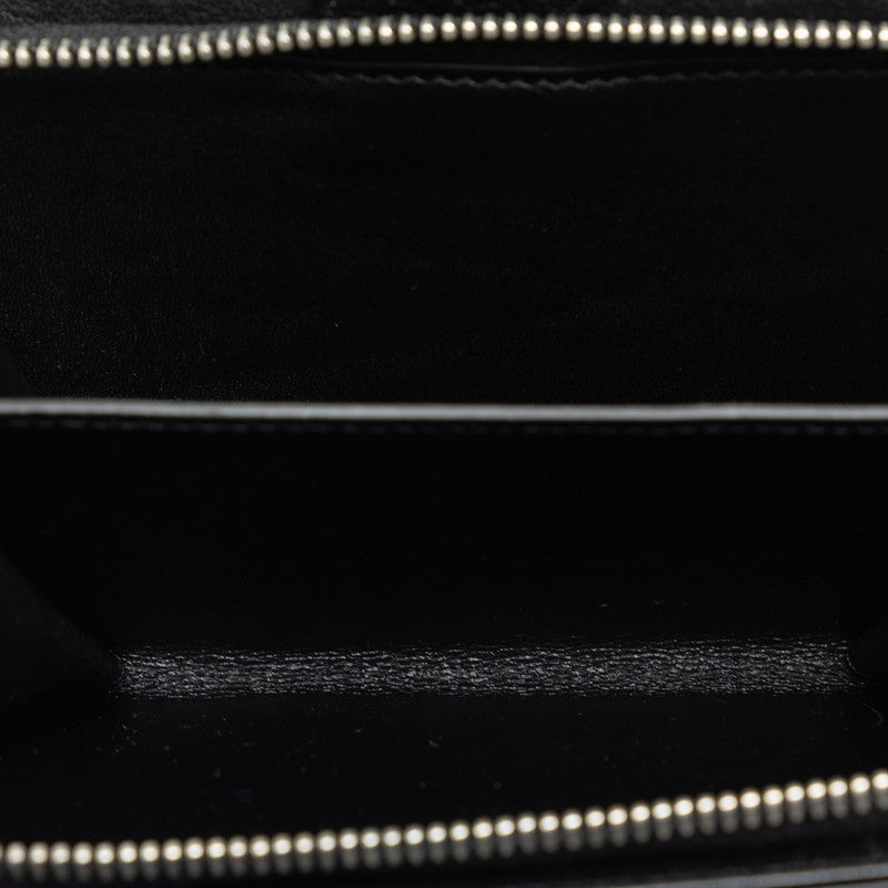 Chanel Double Folded Wallet Caviar Skin Black Lady Frog
