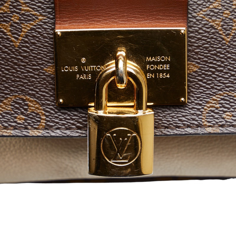 Louis Vuitton Monogram Vocal Handbag 2WAY M44353 Brown White Leather  Louis Vuitton