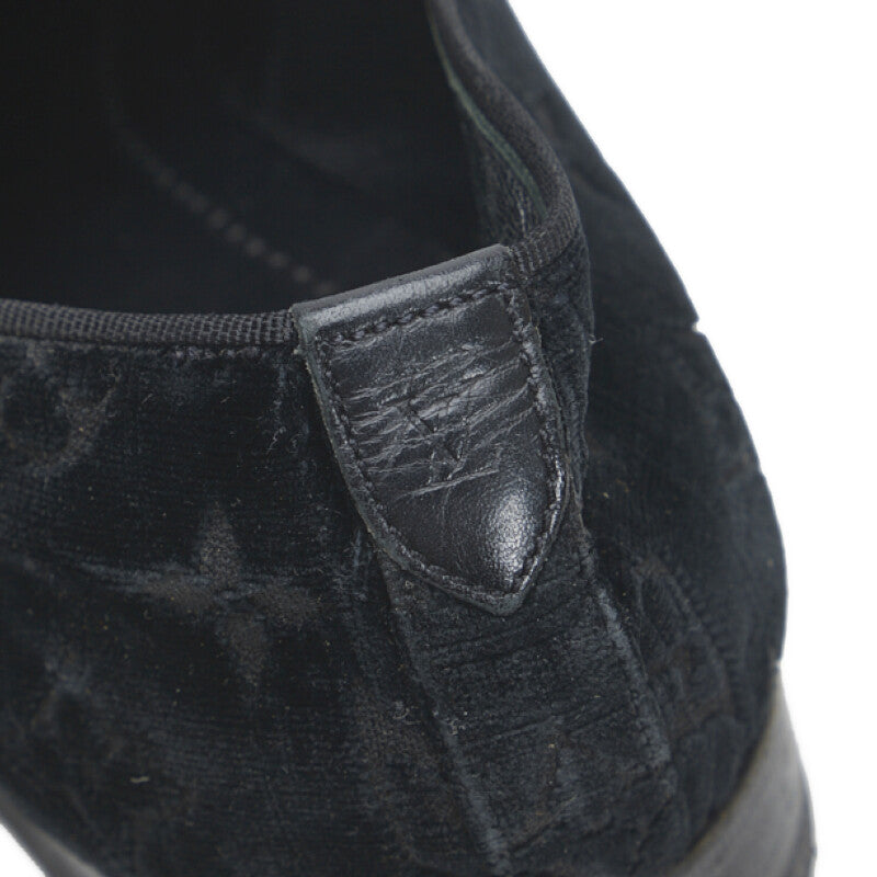 Louis Vuitton Loafer Slipper in Monogram Size: 40 Men’s ST1014 Black