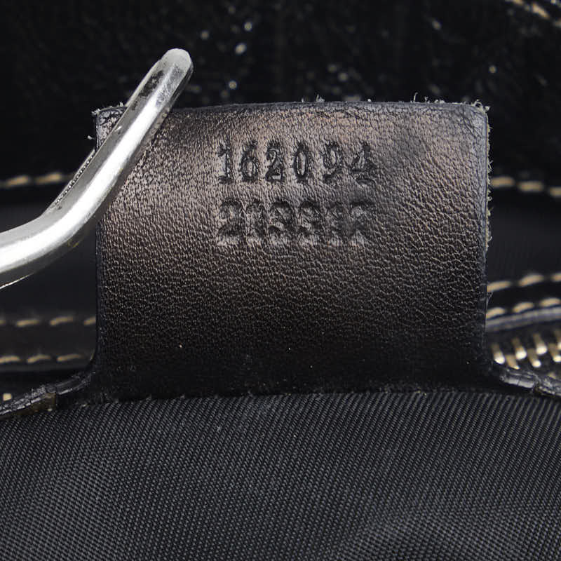 Gucci New Bride Double GG Torch Bag 162094 Black PVC Patent Leather  Gucci