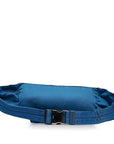 Prada Triangle Logo Plate Silver Gold  Body Bag West Bag 2VL132 Blue Nylon Leather  Prada