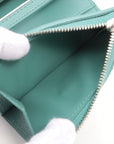 Bottega Veneta Leather Compact Wallet Blue