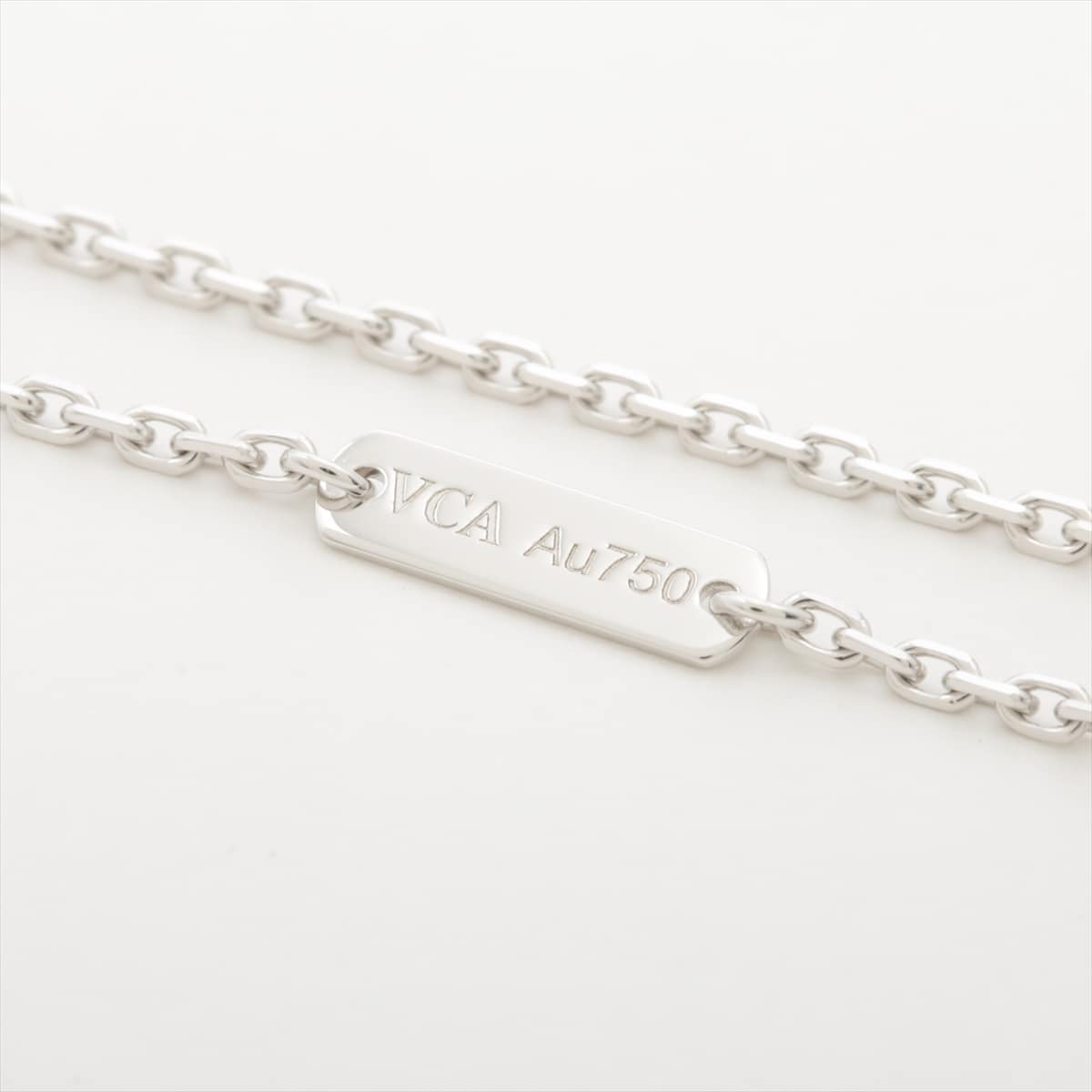 Van Cleef & Arpels Vintage Alhambra Diamond Necklace 750 （WG） 7.2g Limited