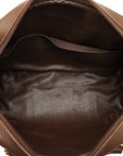 Burberry Check Handbag Boston Handbags Karki Brown Canvas Leather  BURBERRY