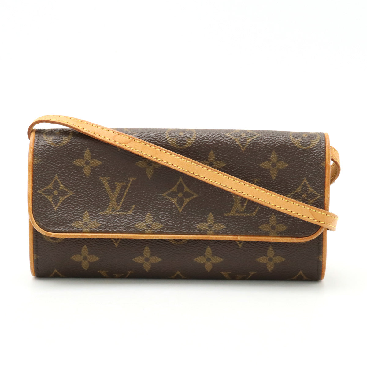 Louis Vuitton Monogram Pocket Twin PM Shoulder Bag 2WAY Clutch Bag M51854