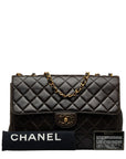 Chanel Decamatrasse 30 Cocomark 單翻蓋鏈條單肩包 黑色 Ramscreen 女士 CHANEL