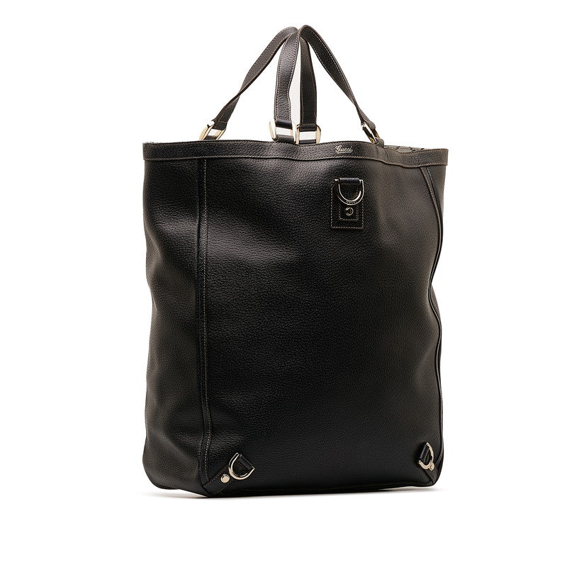 Gucci Abbey Handbag 130733 Black Leather Ladies