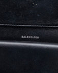 BALENCIAGA Compact Wallet in Leather Black 637450