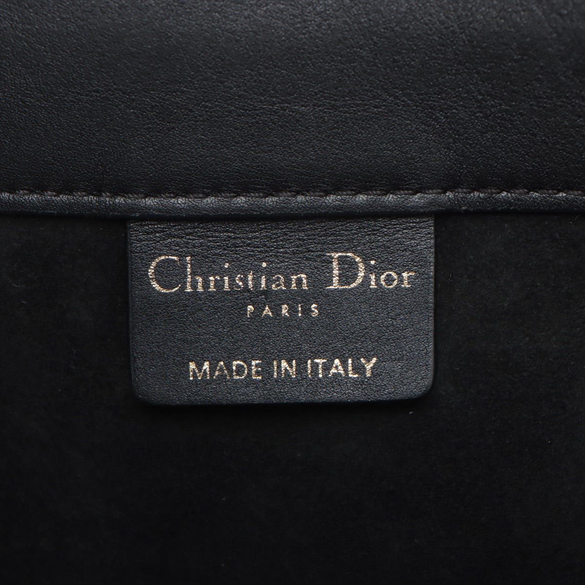 Christian Dior Book Tote Small Leather Black