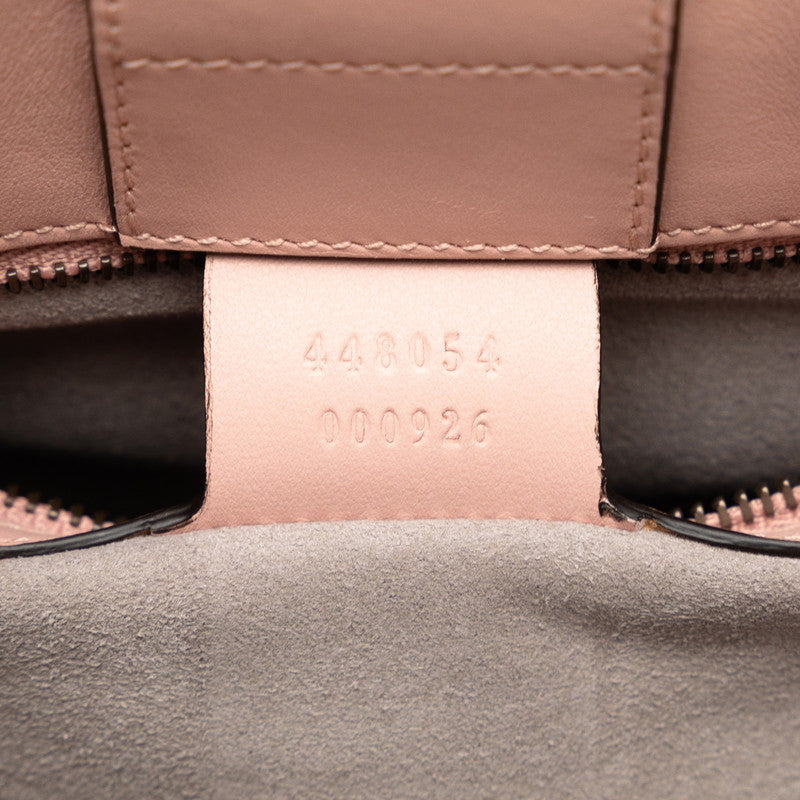 Gucci GG Marmont Double G Handbag Shoulder Bag 2WAY 448054 Pink Leather