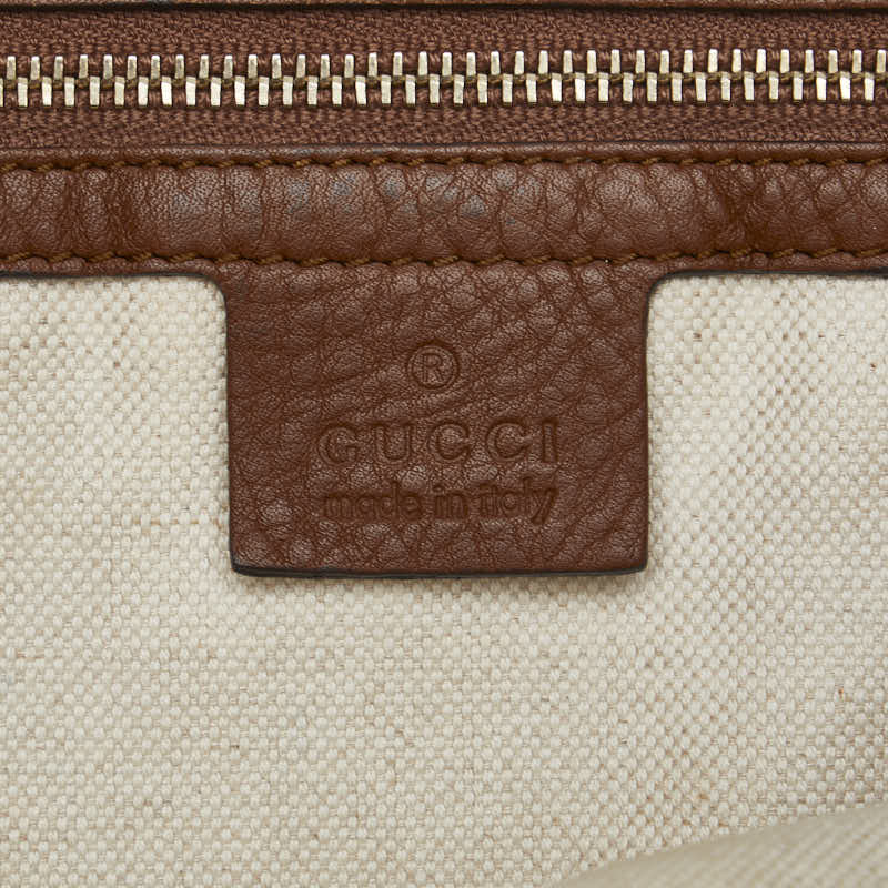 Gucci GG Canvas Bella Vampire Bonaventure One-Shoulder Bag 269949 Beige Brown Canvas Leather  Gucci