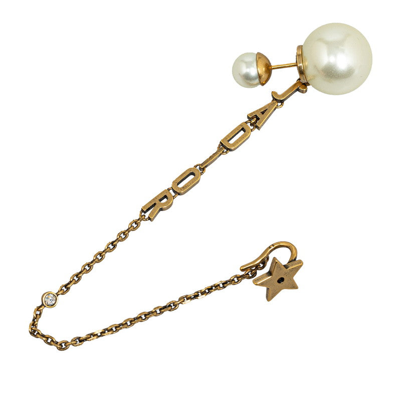 Dior J&#39;ADIOR Fake Pearl One-Early Piece Ear Cfee Gold White Mackie  Dior