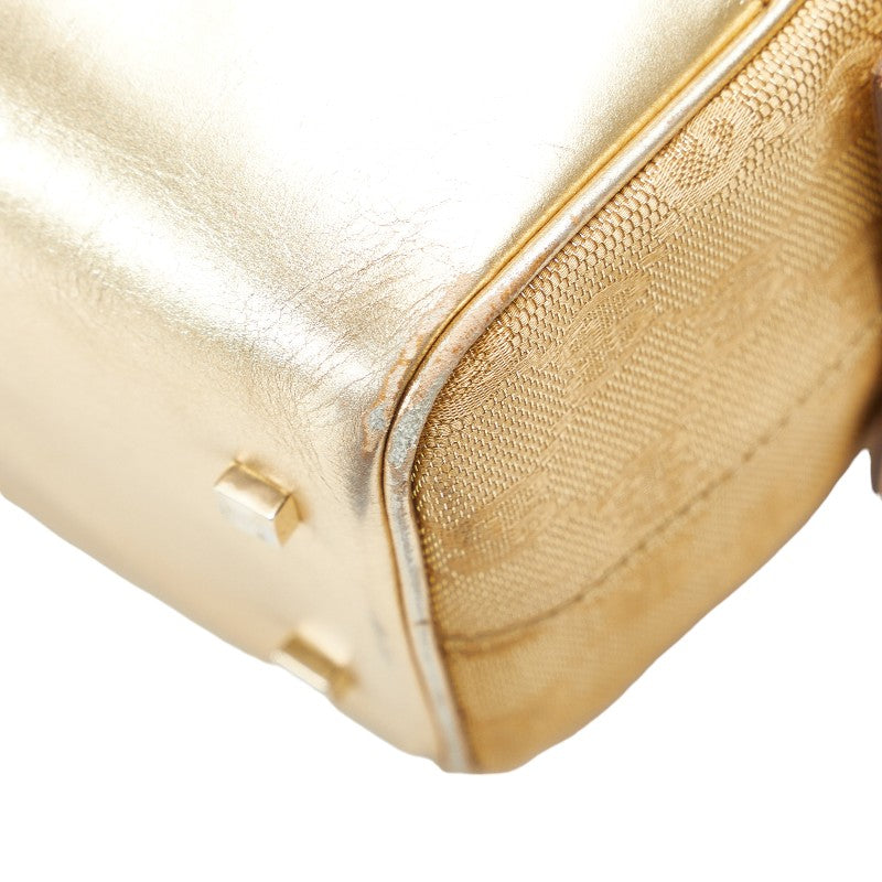 Gucci GG Monogram Tote Handbag 000-0852 2123 Women&#39;s Gold Metallic