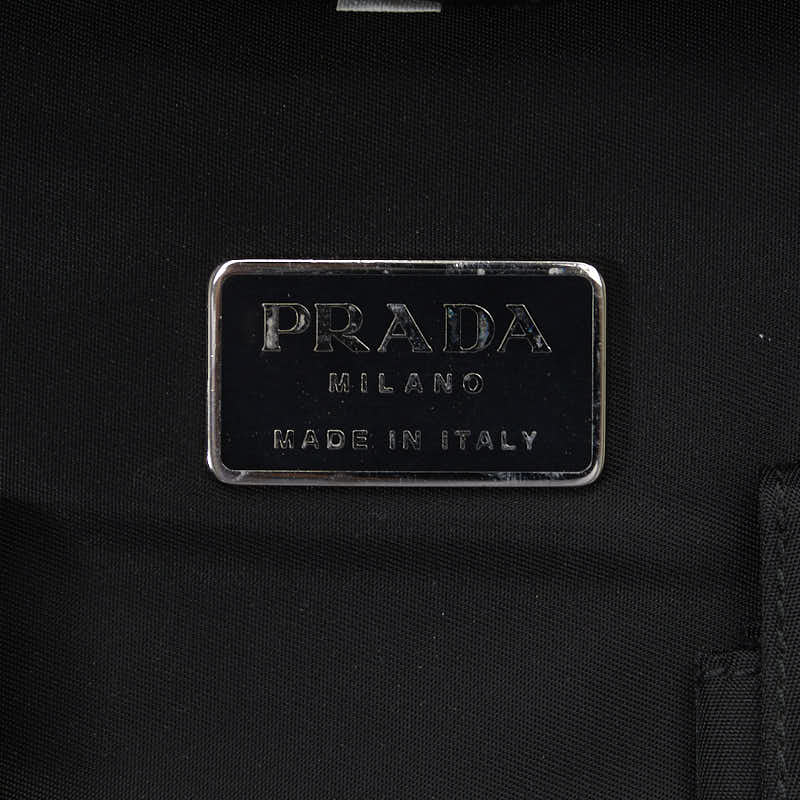 Prada Handbag Business Bag Briefcase Shoulder Bag 2WAY V285 Black Nylon Leather  Prada