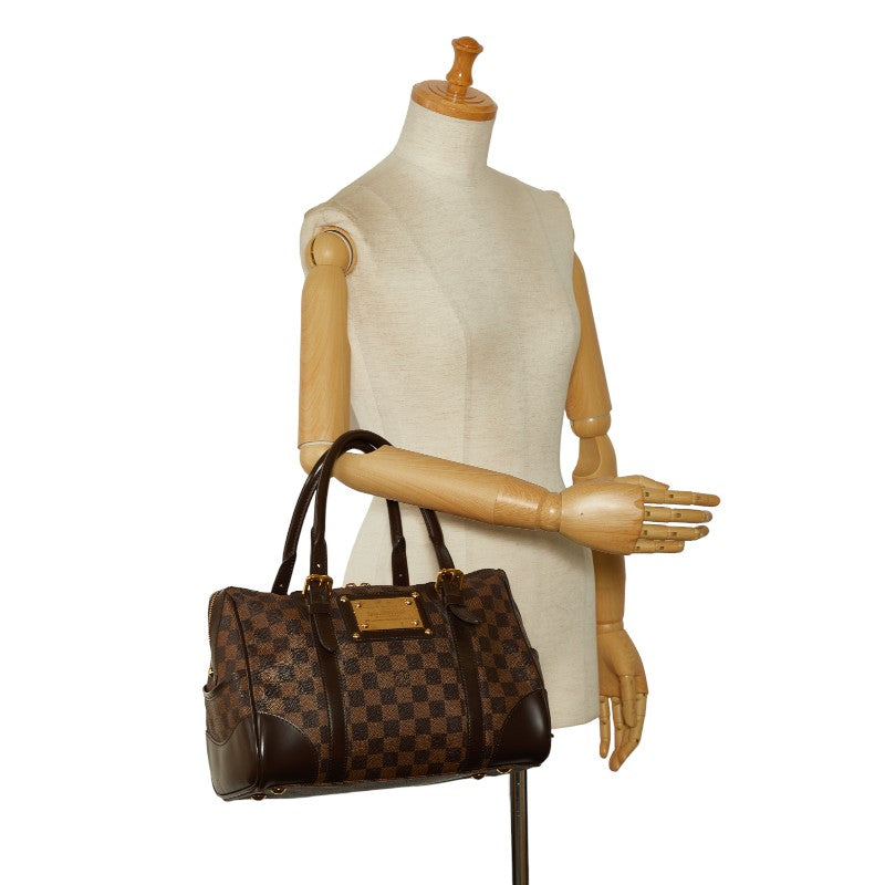 Louis Vuitton Damier Berkeley Handbag N52000 Eve Brown PVC Leather  Louis Vuitton