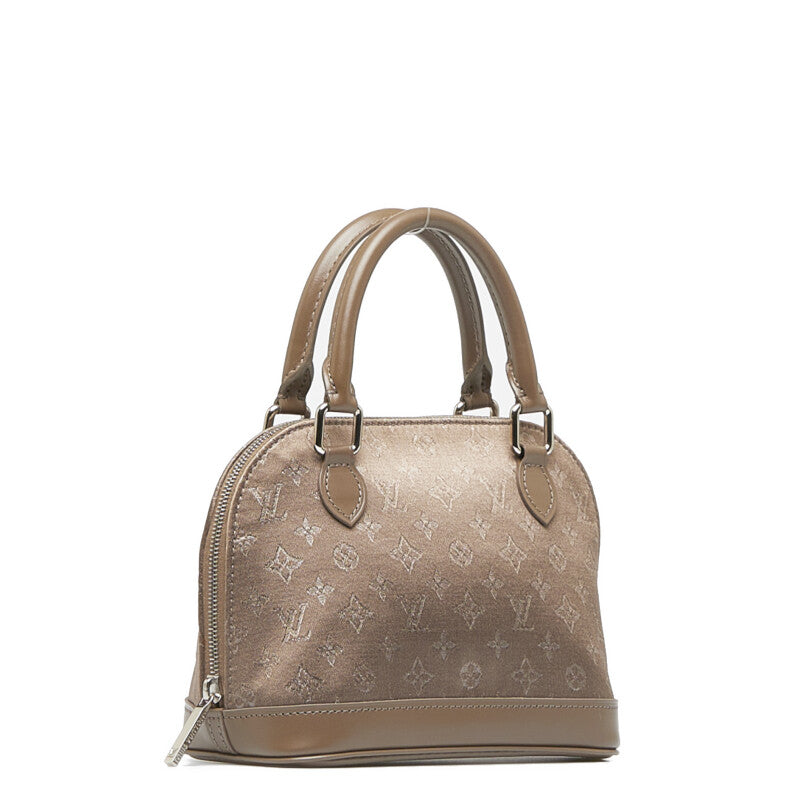 Louis Vuitton Monogram Saten Little Alma Handbag Mini Bag M92147 Brown Leather  Louis Vuitton