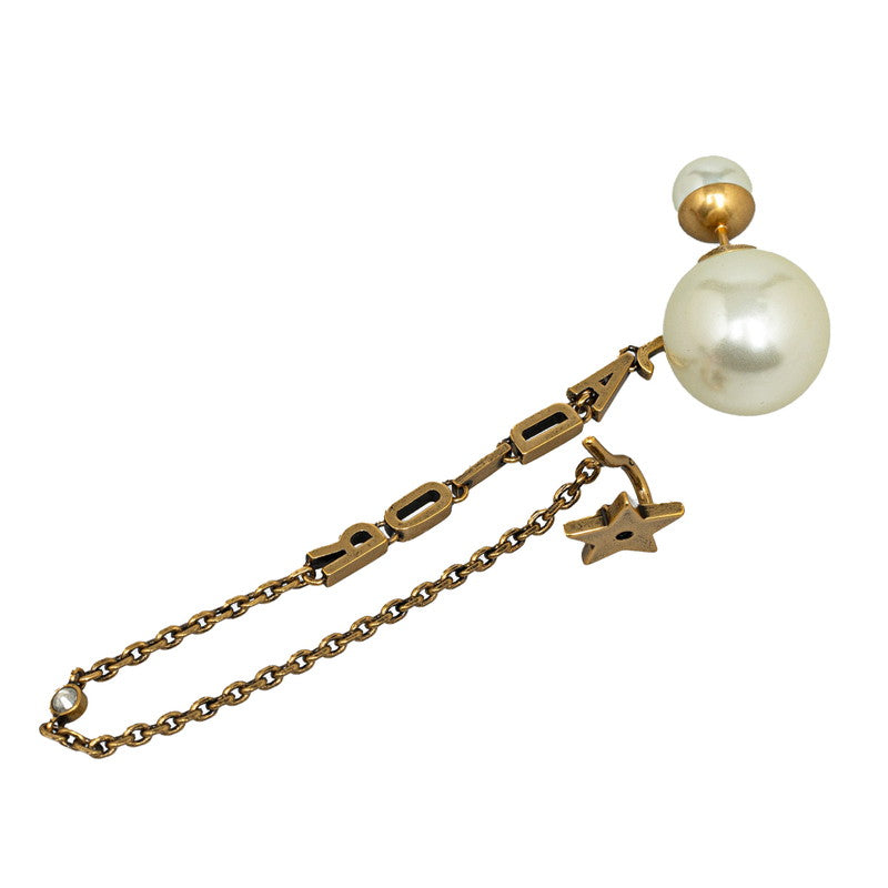 Dior J&#39;ADIOR Fake Pearl One-Early Piece Ear Cfee Gold White Mackie  Dior