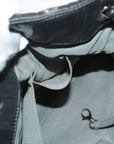 Chanel Parivision Nylon Chain Shoulder Bag Black Silver Gold  14th