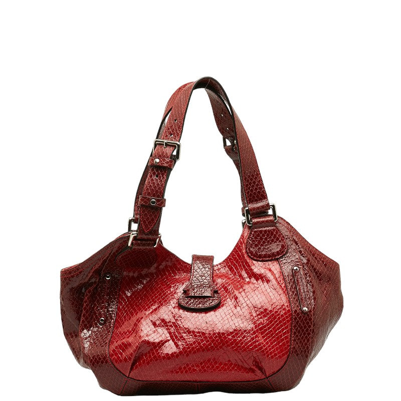 Celine Pearson Printing Handbags Red Emmeline Leather  Celine
